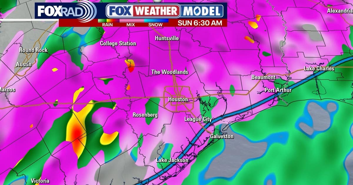 Houston winter storm timeline: When it will freeze & roads could ice