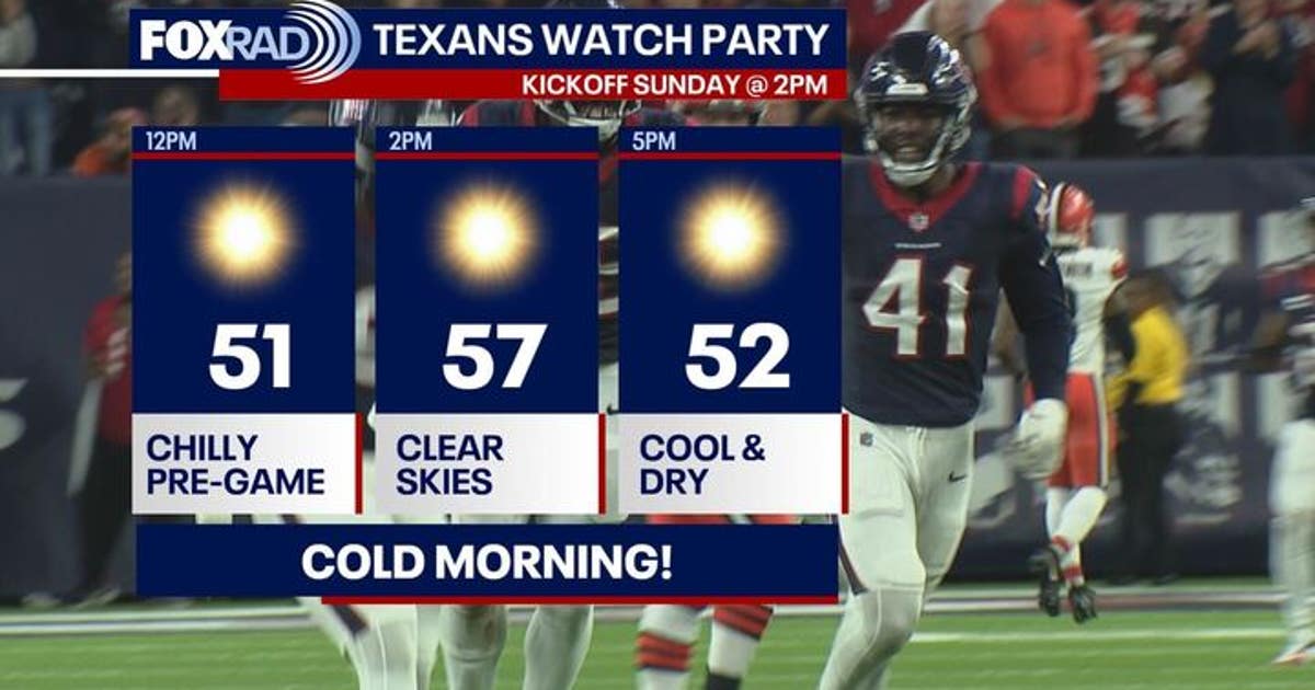 Houston weather: Cool, Sunny for Texans watch parties