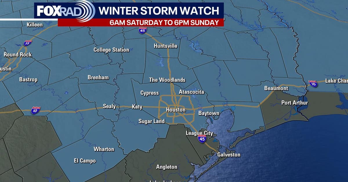 Houston under winter storm watch, extreme cold watch this weekend: What it means