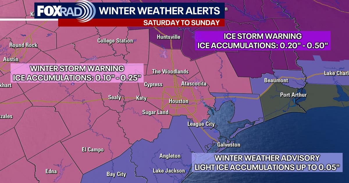 Watch live: Houston winter storm forecast, timeline & impacts for Saturday