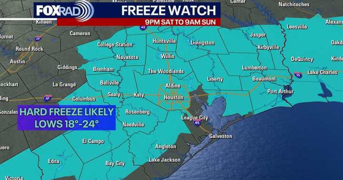 Houston weather: Freezing temps return for the weekend