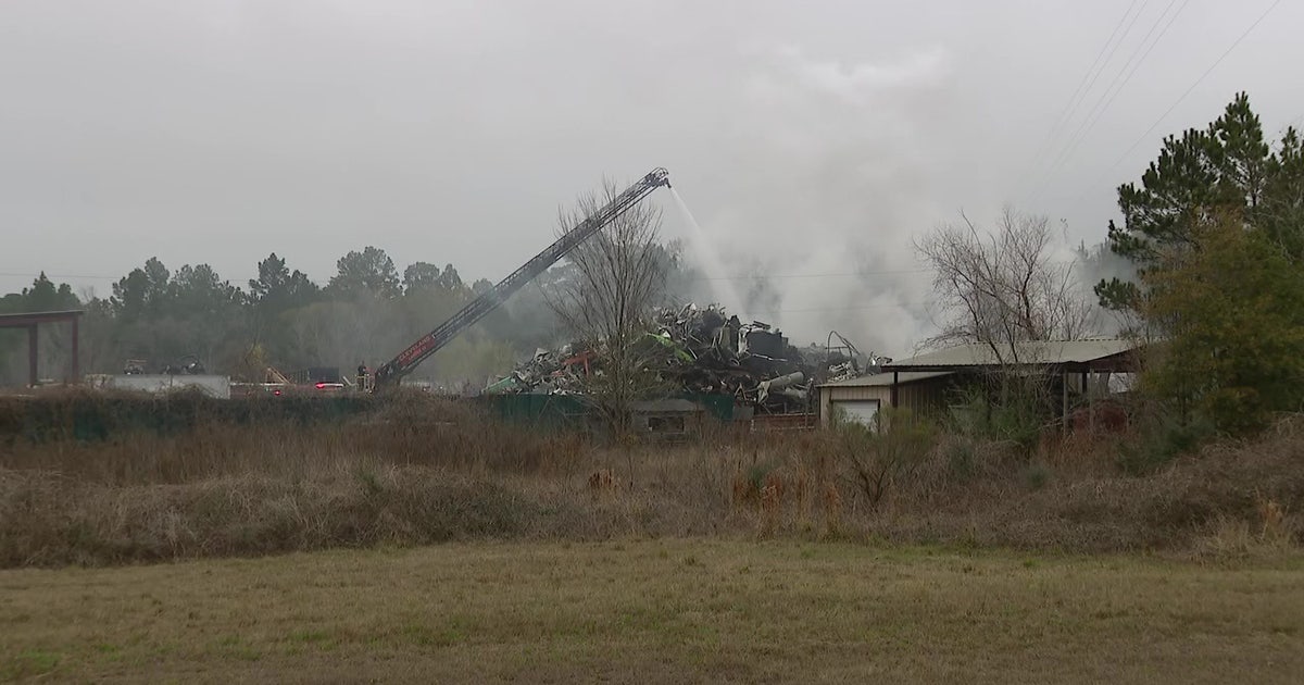 Recycling plant fire in Goodrich, 'explosions' reported by fire department