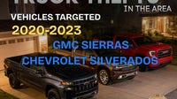 Conroe authorities warning residents about increase in GMC, Chevrolet truck thefts