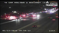 Liquid nitrogen leak from 18-wheeler fire shuts down Beltway 8 West northbound after Beechnut