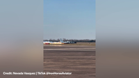 NASA plane's landing gear fails at Ellington Airport in Houston
