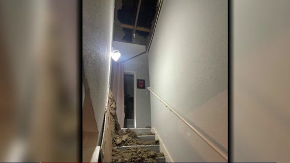Houston mom says man fell through apartment ceiling while she, daughter were sleeping