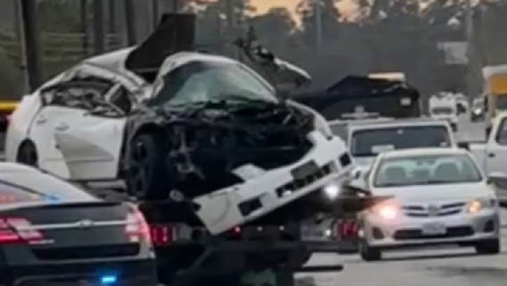 Teen arrested after stolen vehicle pursuit ends in Aldine ISD school bus crash