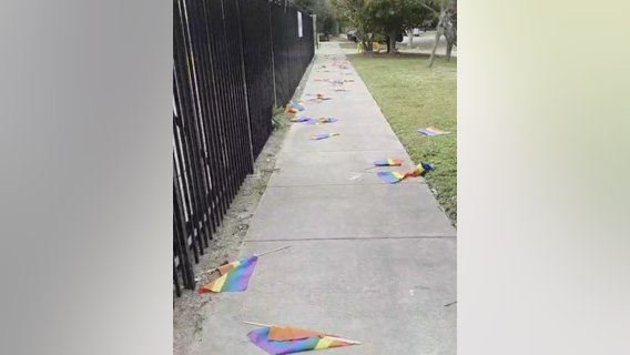The Montrose Center in Houston vandalized, Pride flags removed from fence