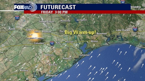 Houston weather: Warming up for the new year