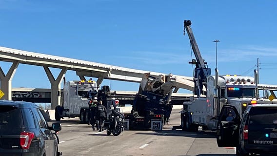 Large truck hits Houston Ave bridge over Katy Freeway (again)