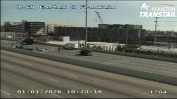 Woman killed in crash tied to New Year's shutdown on Eastex Freeway, police say