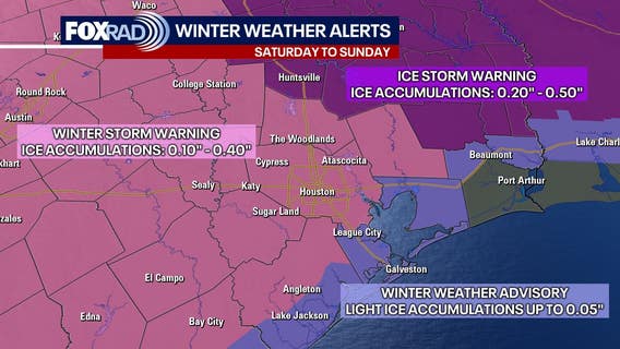 Houston winter storm: Weather forecast today, timeline, ice threat, live radar