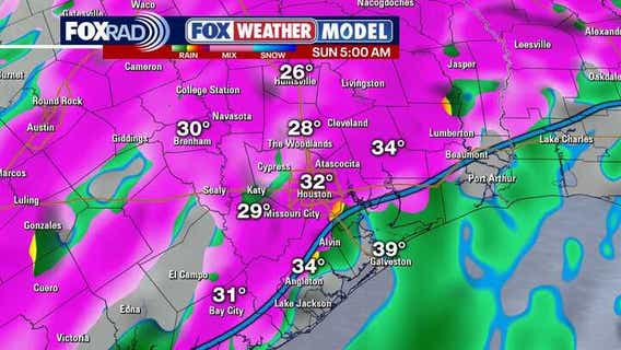 Houston winter storm forecast: Arctic blast arriving overnight
