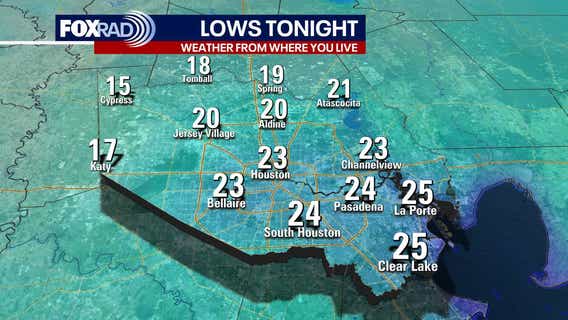 Houston weather: Hard freeze, dangerous wind chills expected for Monday night