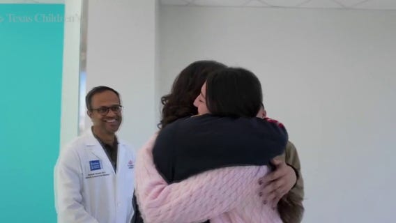 Willis teen reunites with care team after almost dying from the flu
