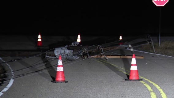 Downed utility pole leaves Montgomery County facilities, hundreds of homes without power