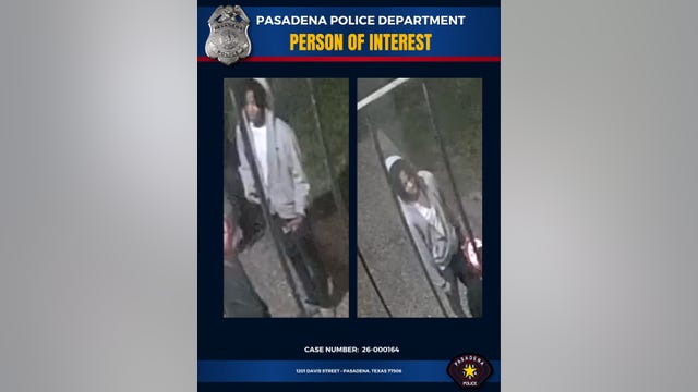 Person of interest wanted in Pasadena apartment shooting