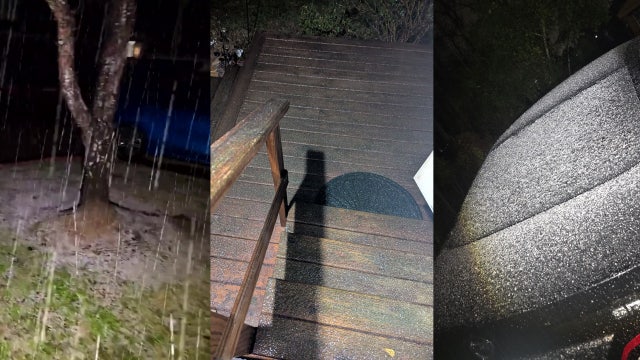 Houston winter storm photos, videos: Sleet, ice