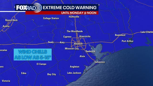 Houston winter storm warning, extreme cold warning: What it means