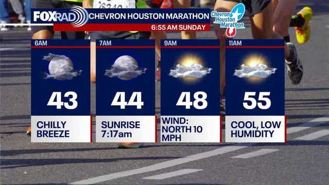 Houston weather: Wintery temps for Chevron Marathon
