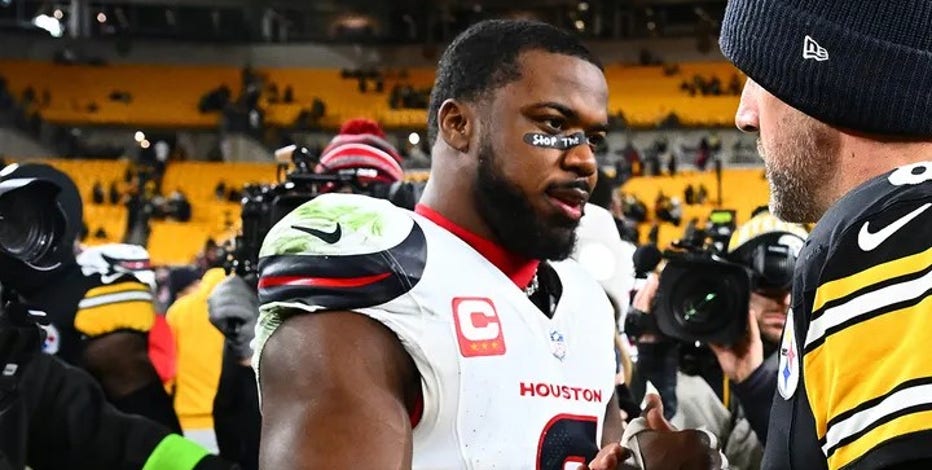 Texans star Azeez al-Shaair fined for pro-Palestinian message on eye black: report