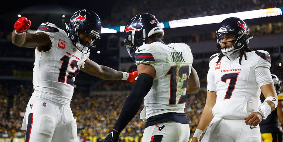 Texans defeat Steelers 30-6 in wild-card round; franchise's 1st road playoff win