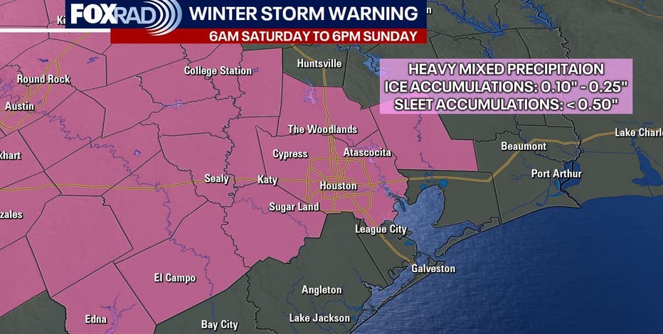 Live Houston winter storm updates: Weekend forecast, school closings, watches & warnings