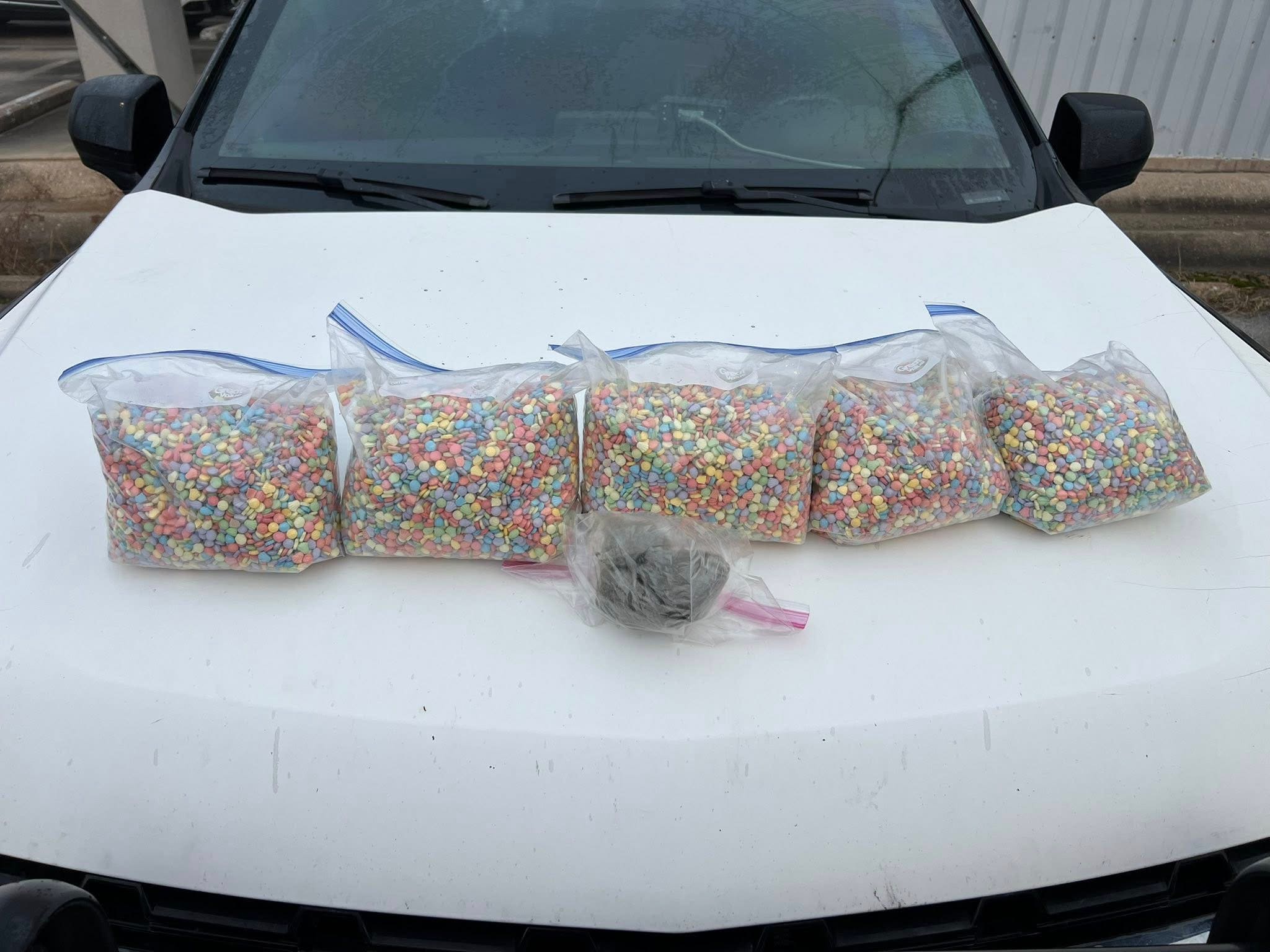 Texas troopers seize 19 pounds of meth 'candy' pills during I-10 traffic stop
