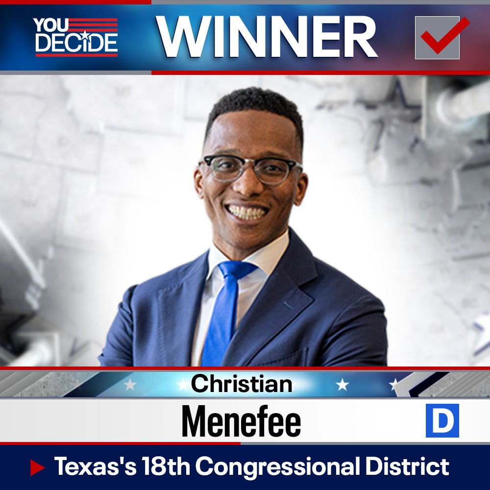Texas' 18 Congressional District election results: Christian Menefee wins runoff