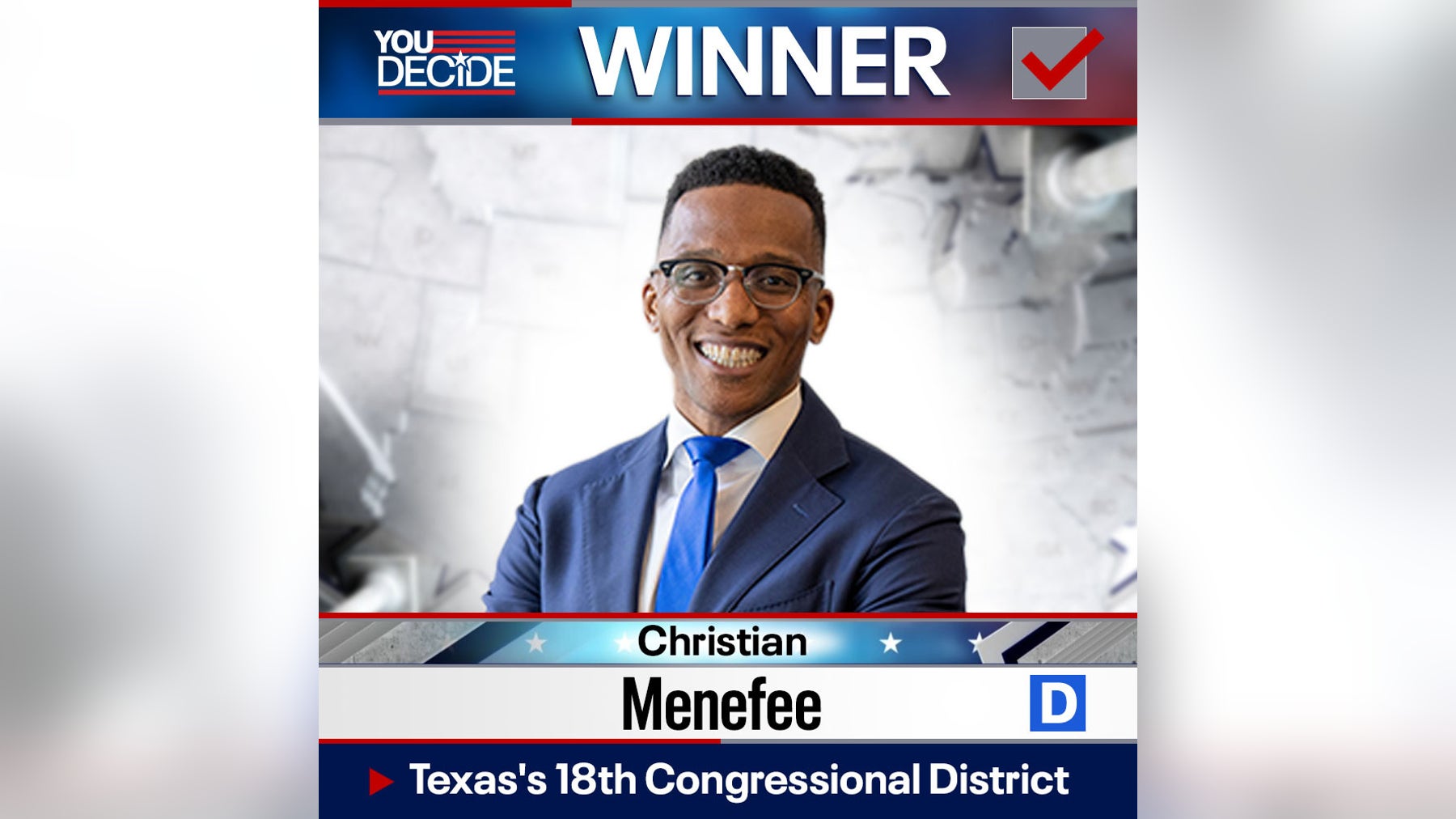 Texas' 18 Congressional District election results: Christian Menefee wins runoff