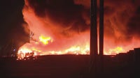 Massive fire burns at Dayton recycling plant
