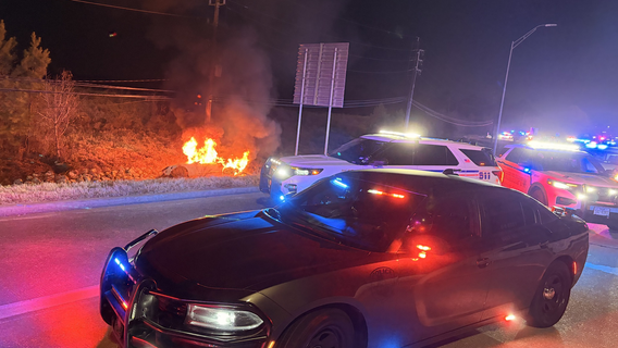 145-mph chase ends in fiery Splendora crash, self-inflicted gunshot wound