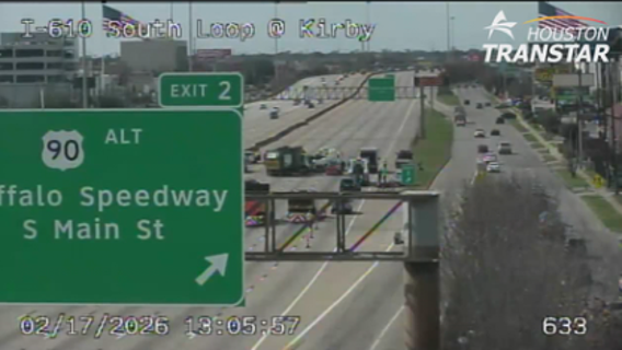 Traffic: I-610 westbound lanes reopen at Buffalo Speedway following crash
