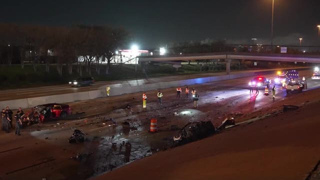 Wrong-way crash kills 1, injures another on Houston's East Freeway