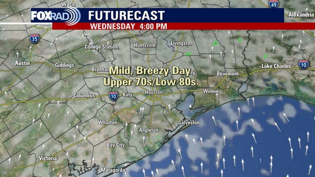 Houston weather: Spring-like temperatures Wednesday in the 80s