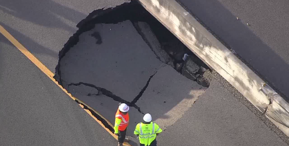 Houston traffic: East Freeway sinkhole expected to cause dayslong shutdown