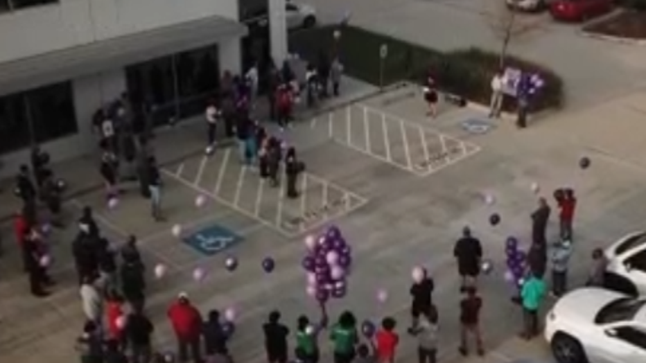 Adam Pineda balloon release