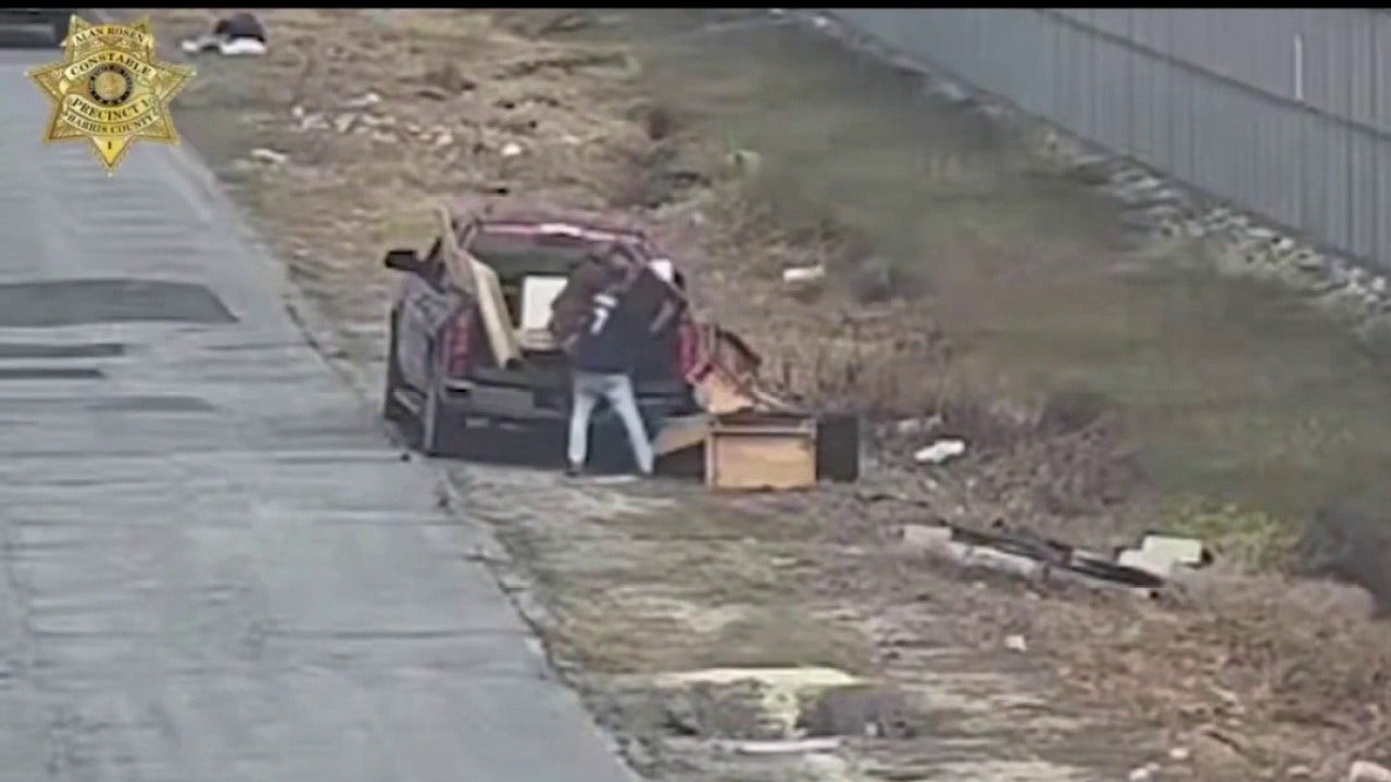 Harris County Constable uses 'web' of 150 cameras to catch illegal dumpers