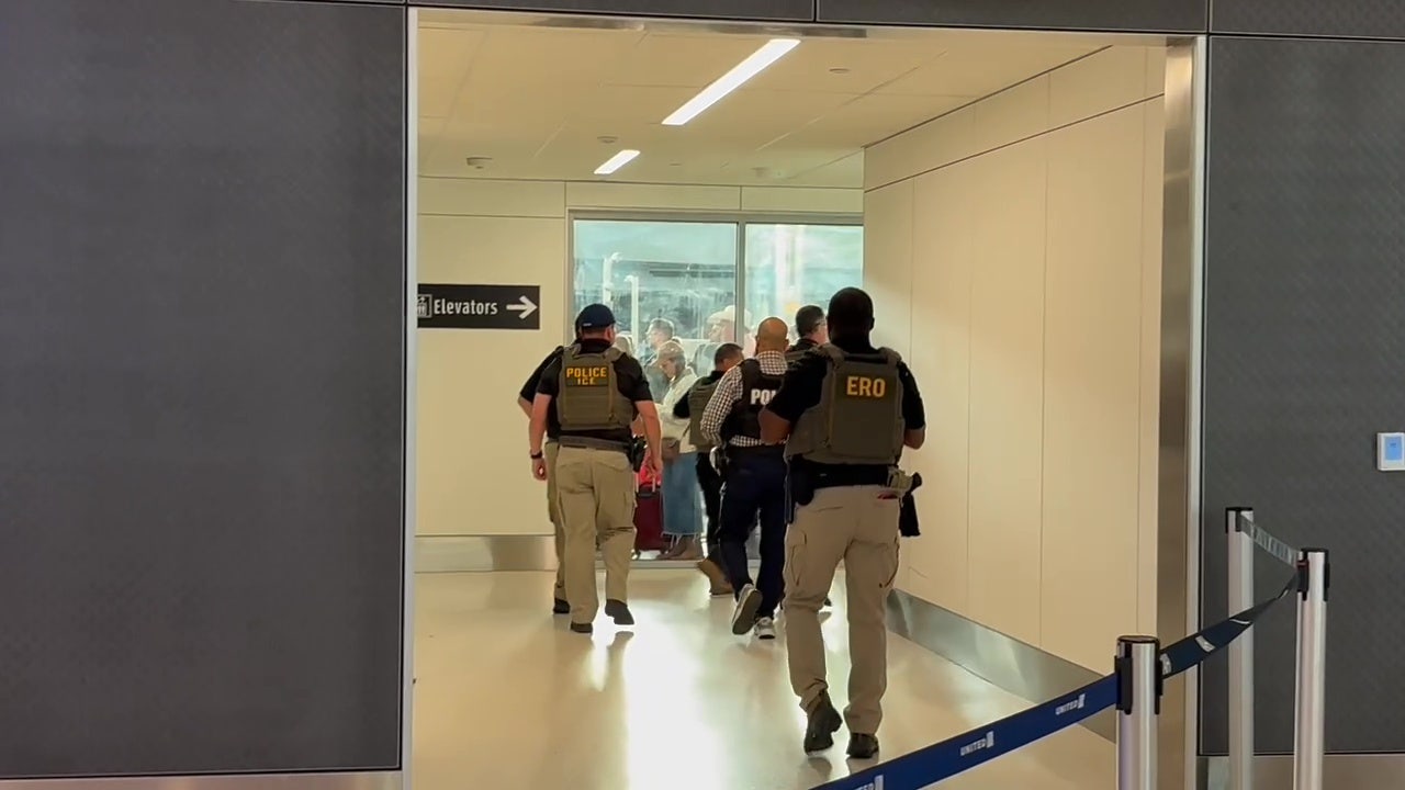 ICE agents seen at Houston's Bush Airport
