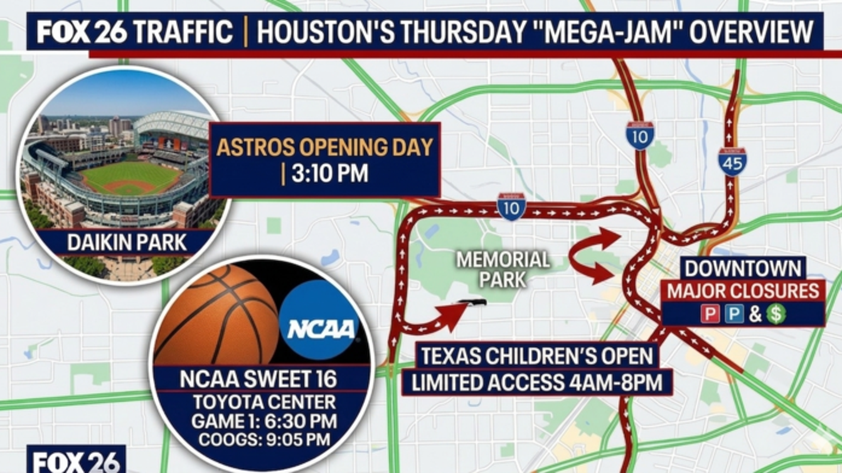 Houston traffic tips to know before Thursday's big sports day