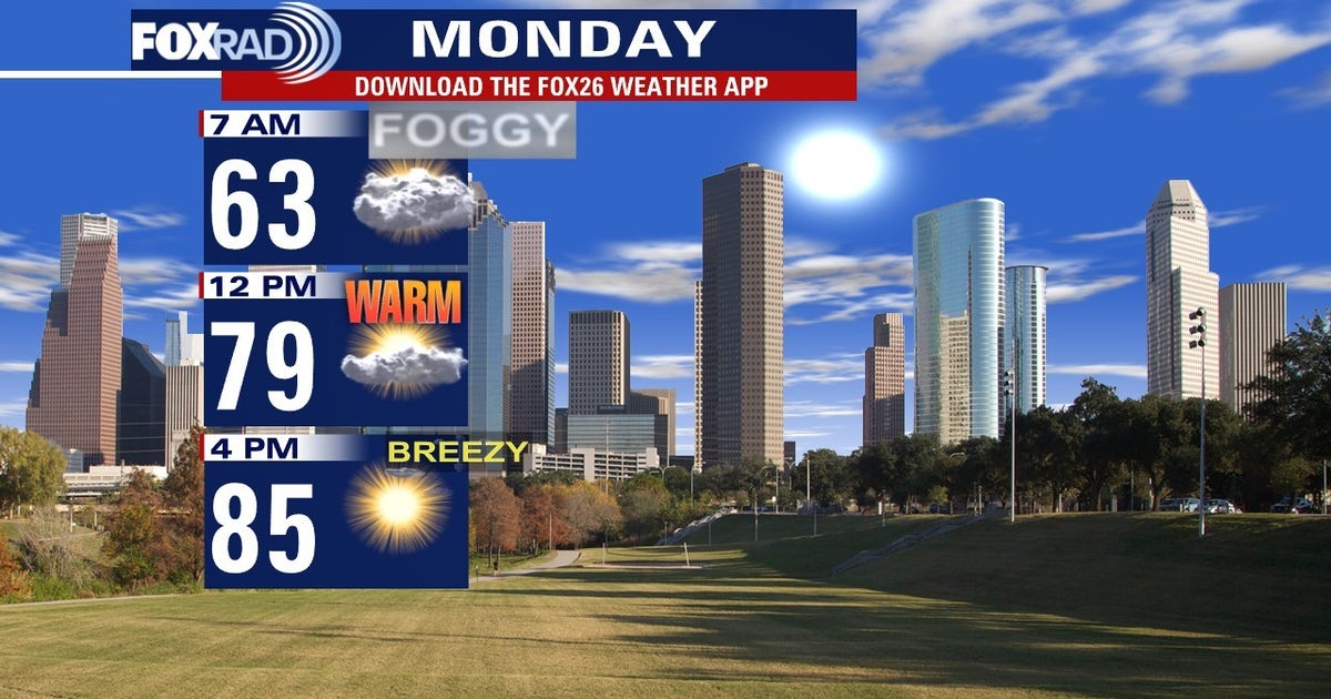 Houston weather: Warm Sunday with light winds, rain chances later in the week