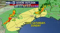 From sticky to stormy: Potential for severe weather this weekend in Houston