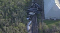 Traffic: 23-car train derailed in Richmond, all crossings except 1 reopened