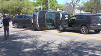 2 Houston Police Department officers injured in rollover crash