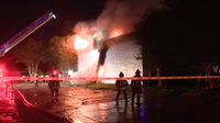 Firefighters battling 2-alarm fire on Grow Lane in northwest Houston