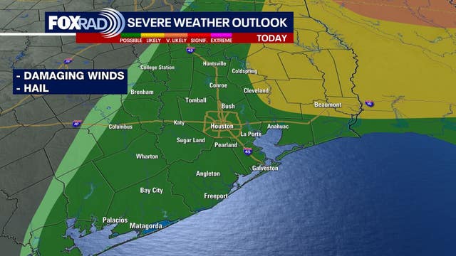 Houston weather: Strong evening storms bringing cooler temps