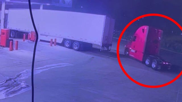 Semi-truck stolen from Houston truck stop caught on camera, police investigating