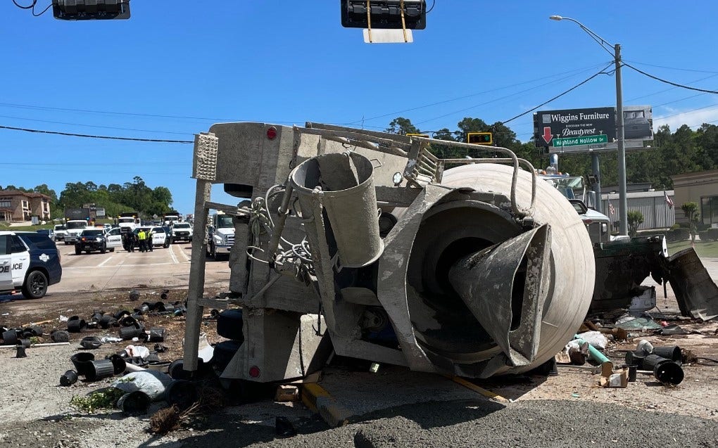 Montgomery County crash: State Highway 105 westbound closed due to overturned vehicle