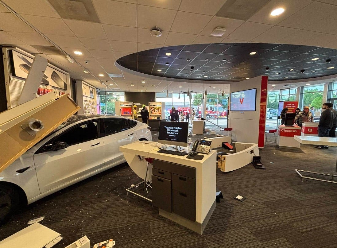 Fort Bend County crash: Vehicle crashes into business, security guard injured