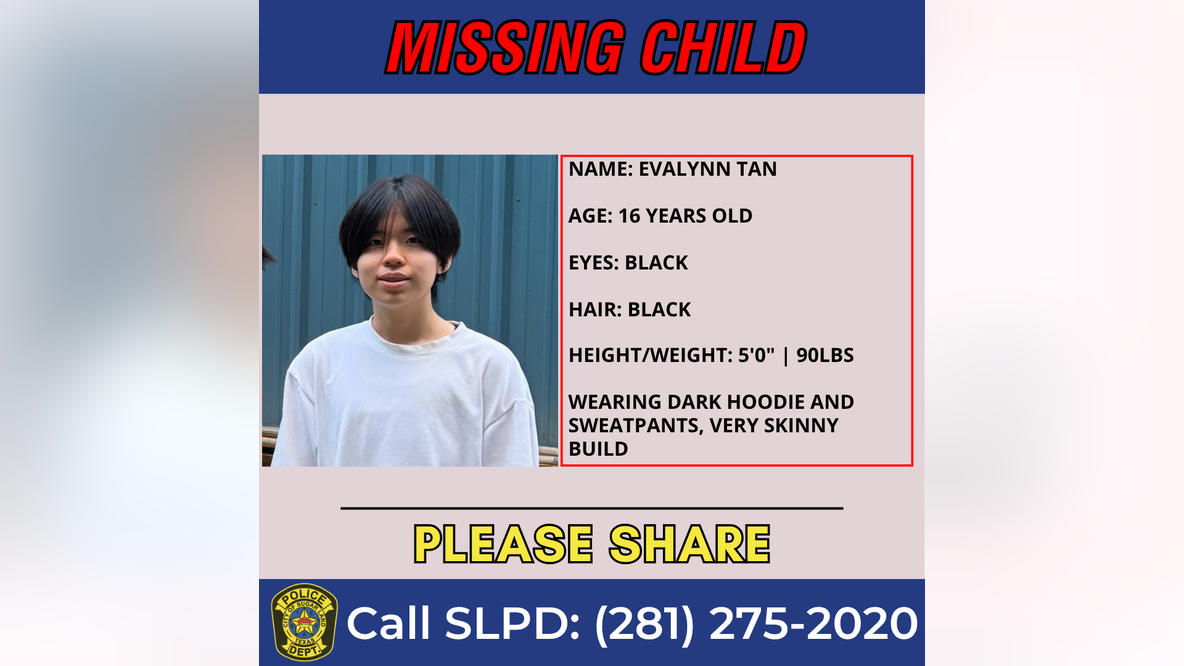 Missing 16-year-old Evalynn Tan last seen in Sugar Land
